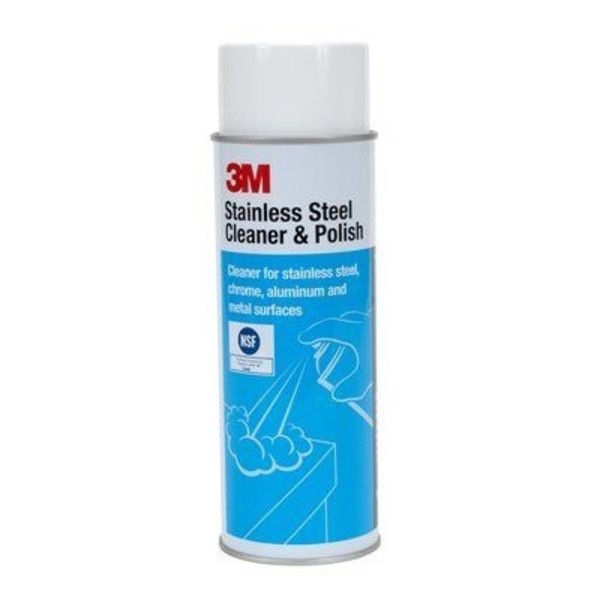 3M Stainless Steel Cleaner And Polish, 21 Oz Aerosol 48011-14002